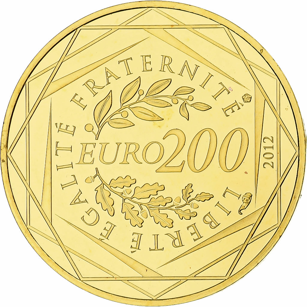 França, 200 Euro, Régions françaises, 2012, MDP, BU, MS(64), Dourado