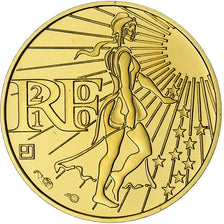 France, Semeuse, 100 Euro, 2010, MDP, BU, MS(64), Gold