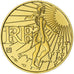 France, Semeuse, 100 Euro, 2010, MDP, BU, MS(64), Gold