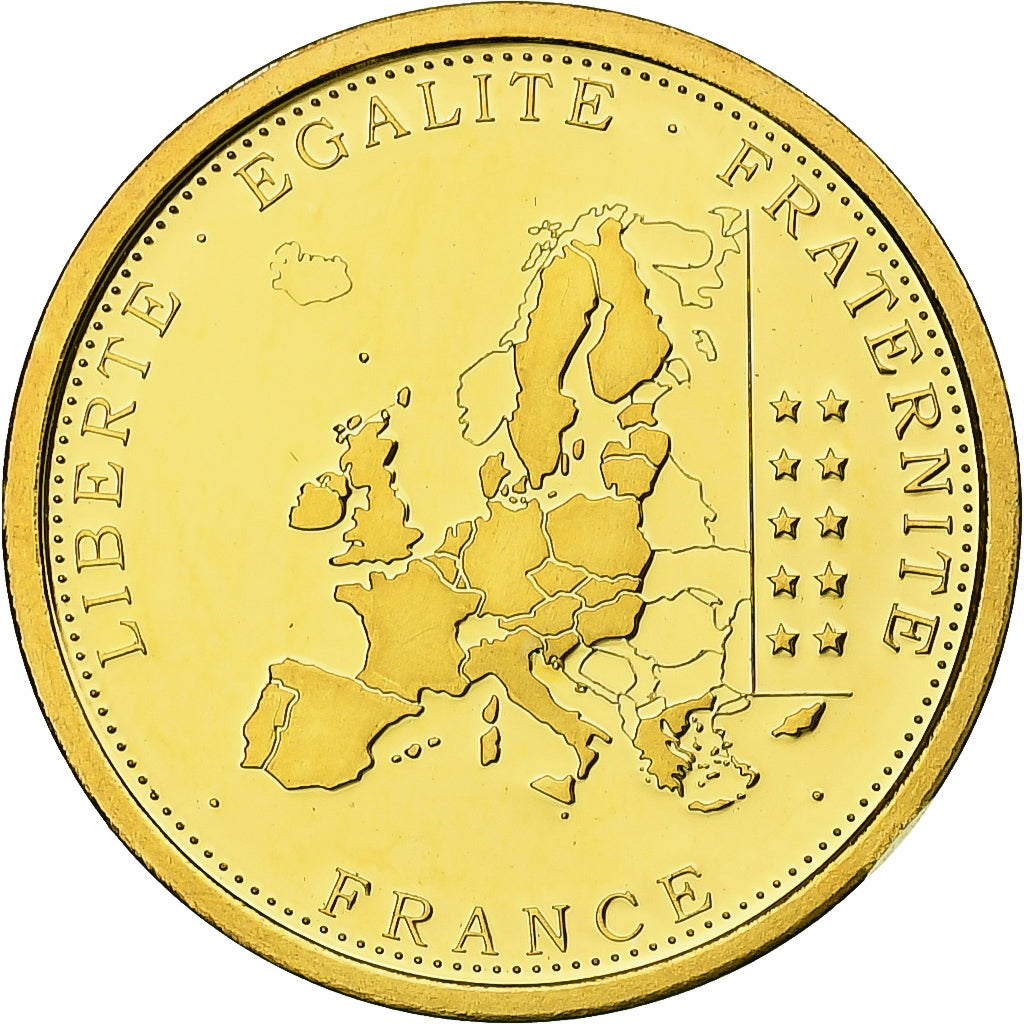 France, Médaille, 10ème Anniversaire de l'Euro, 2009, SPL+, Or