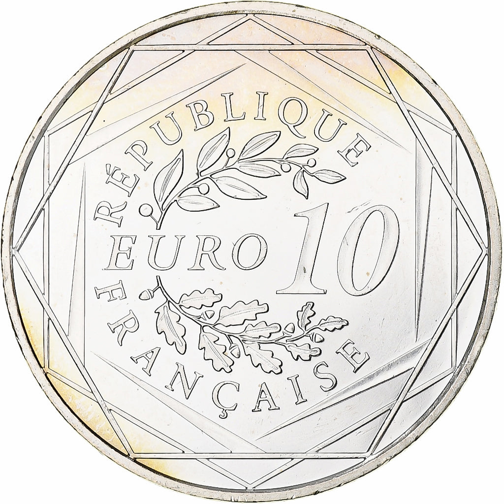 France, Hercule, 10 Euro, 2012, MDP, MS(63), Silver