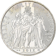 França, Hercule, 10 Euro, 2012, MDP, MS(63), Prata