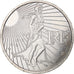 France, Semeuse, 15 Euro, 2008, MDP, MS(63), Silver