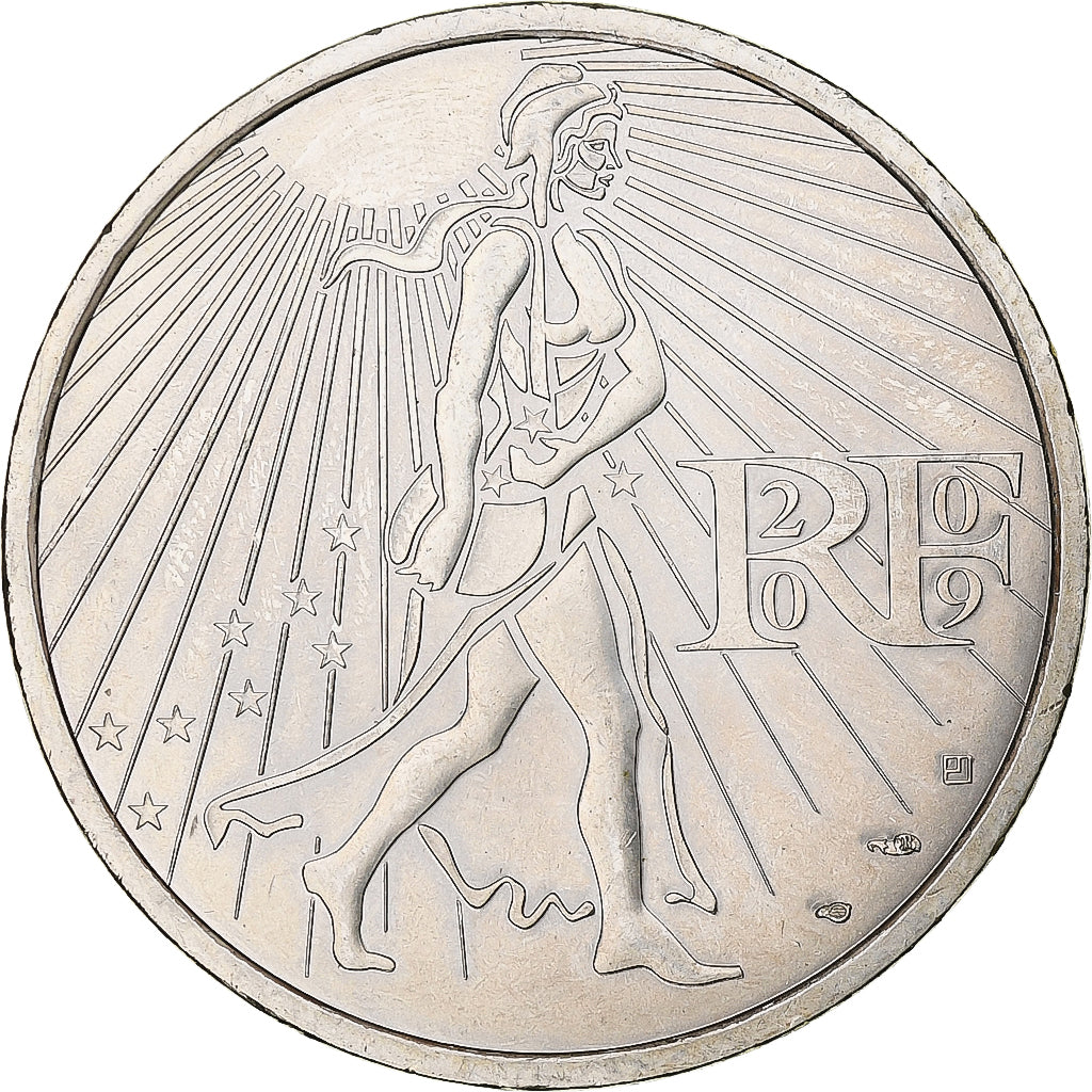 France, Semeuse, 25 Euro, 2009, MDP, SPL, Argent