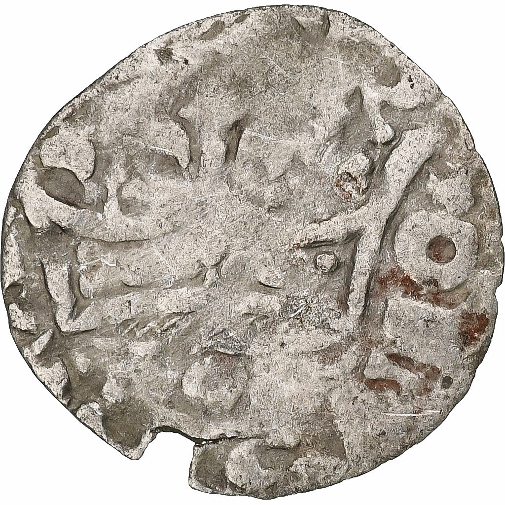 France, Charles IV, Double Parisis, 1323-1328, Billon, F(12-15), Duplessy:244b