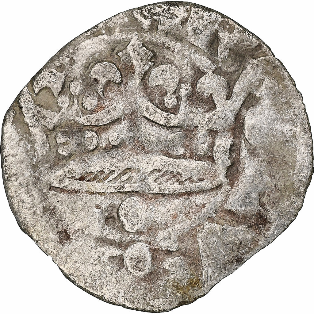 France, Charles IV, Double Parisis, 1323-1328, Billon, VF(20-25), Duplessy:244b