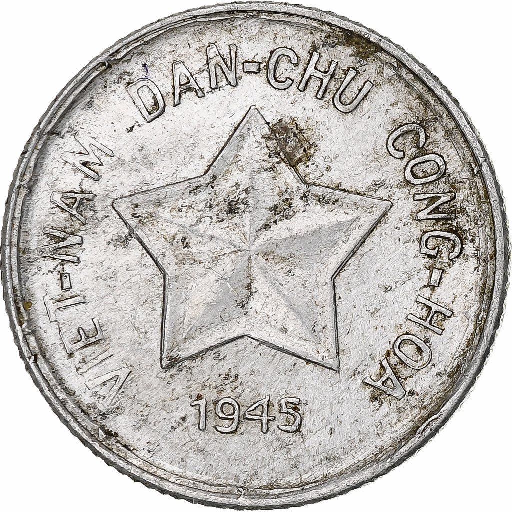 Vietnam, NORTH VIET NAM, 20 Xu, 1945, Aluminum, AU(50-53)