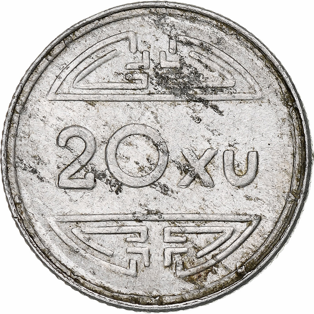 Vietnam, NORTH VIET NAM, 20 Xu, 1945, Aluminum, AU(50-53)