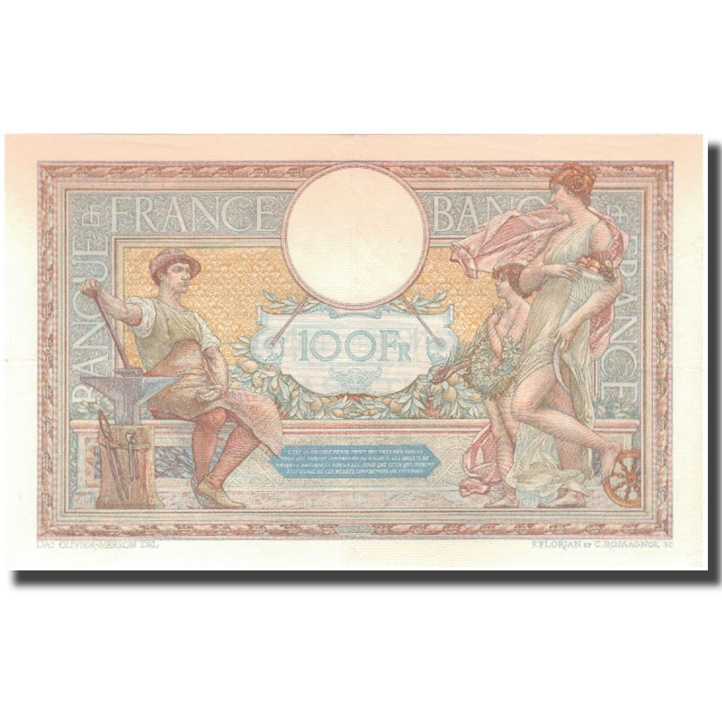 France, 100 Francs, Luc Olivier Merson, 1934-02-15, SUP, Fayette:24.13, KM:78c