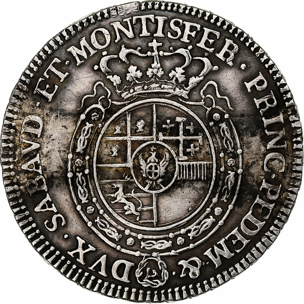 Italia, Duché de Savoie, Carlo Emanuele III, 1/4 Scudo, 1756, Turin, Argento