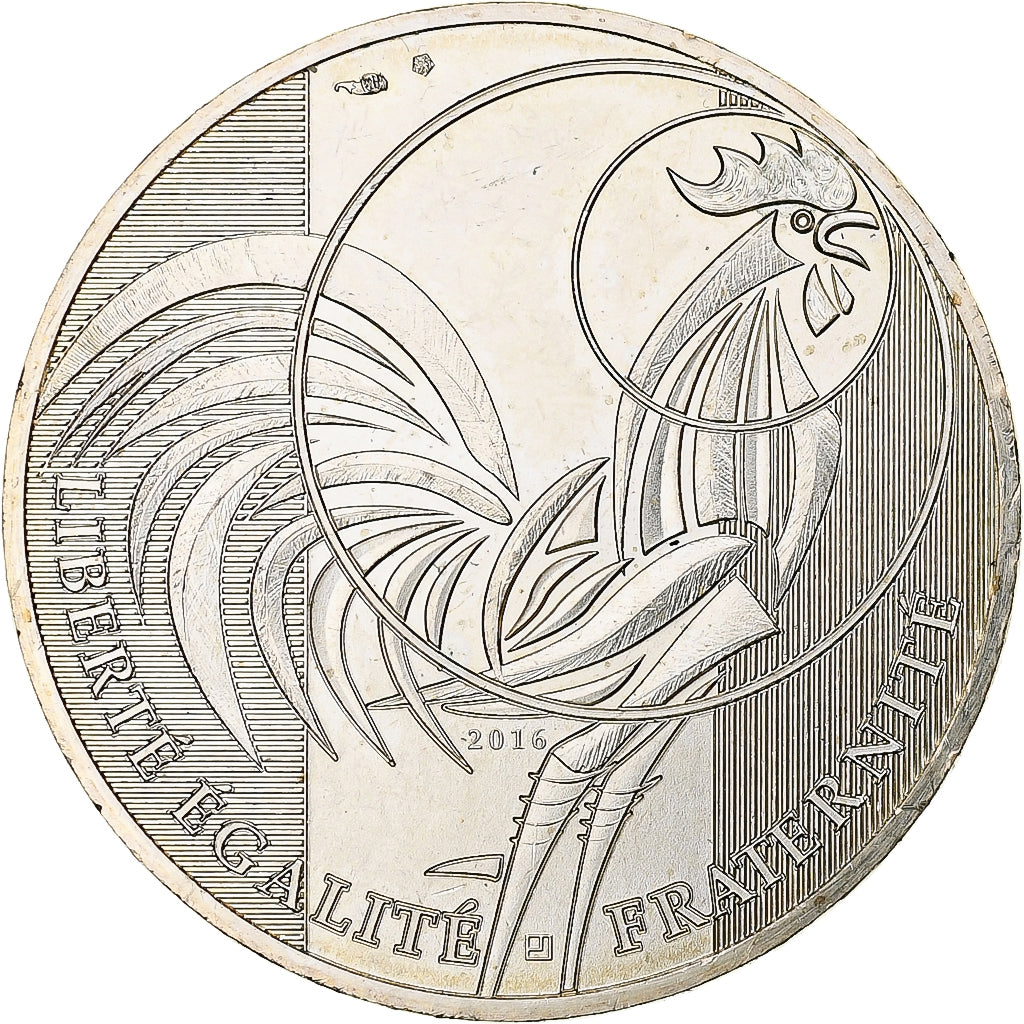Frankrijk, 10 Euro, Coq, 2016, MDP, UNC-, Zilver
