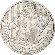 France, 10 Euro, Provence-Alpes-Côte d'Azur, 2010, MDP, MS(63), Silver