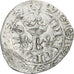 France, Charles V, Blanc au K, 1365-1380, Billon, EF(40-45), Duplessy:363