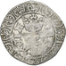 Francia, Charles V, Blanc au K, 1365-1380, Vellón, MBC, Duplessy:363