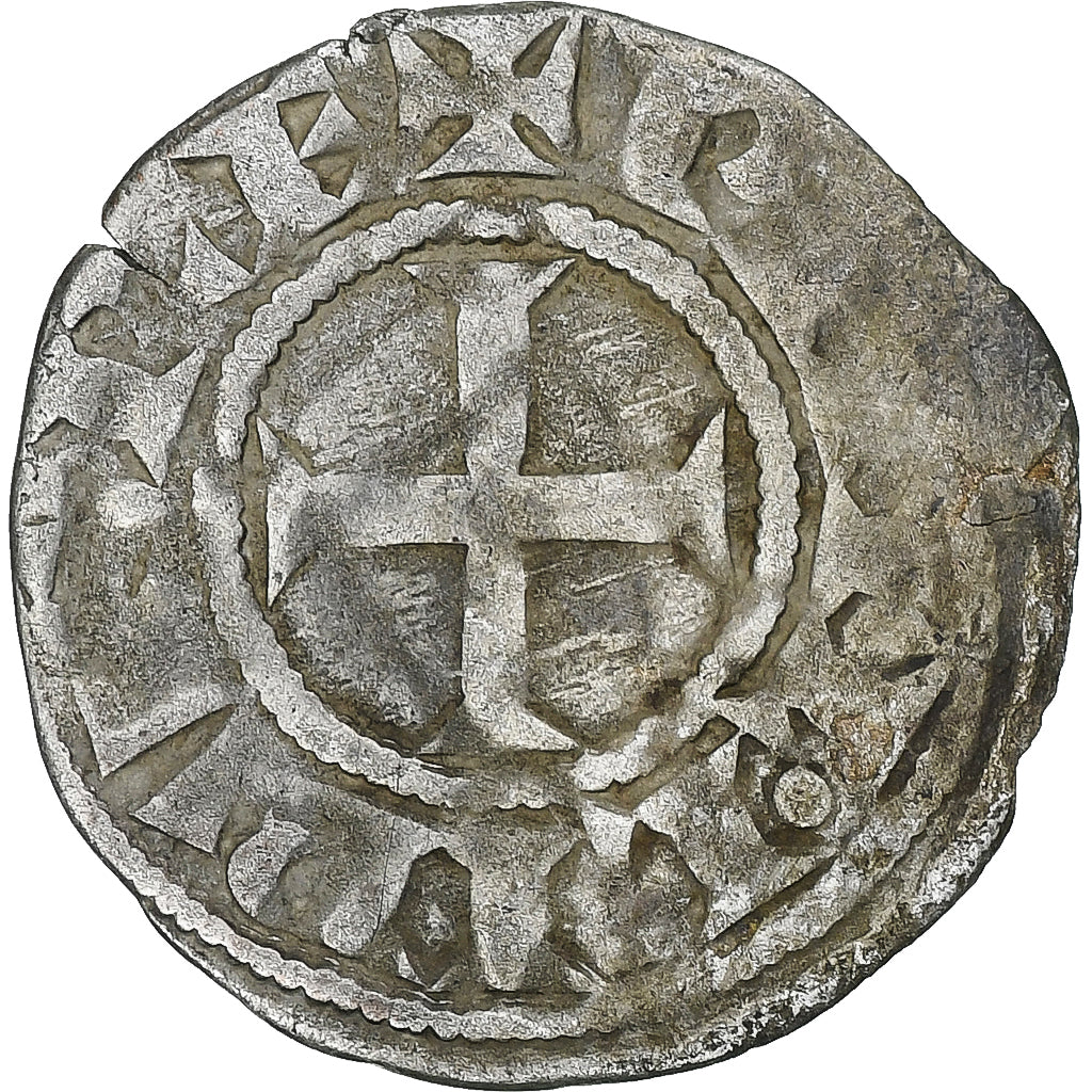 France, Philip II, Denier, 1180-1223, Saint-Martin de Tours, Silver, VF(30-35)