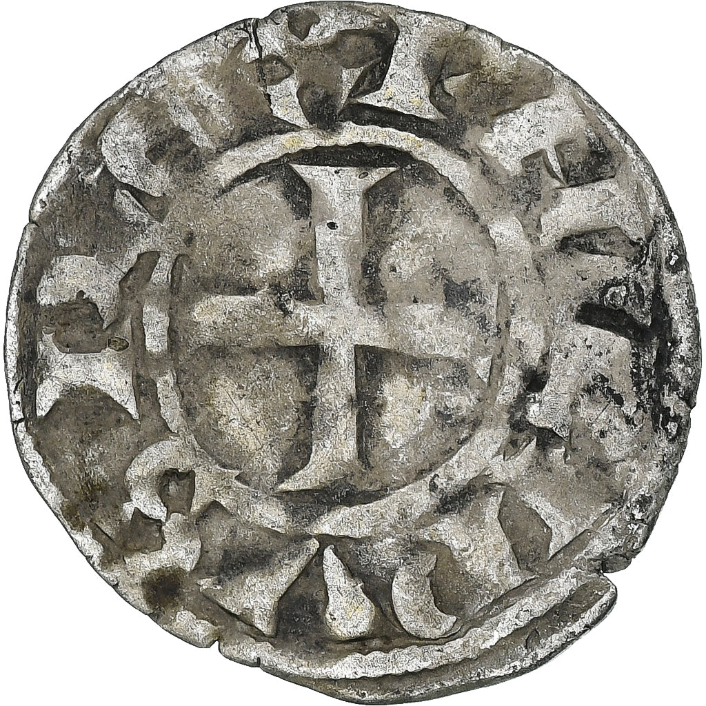 France, Philip II, Denier, 1180-1223, Saint-Martin de Tours, Silver, VF(30-35)