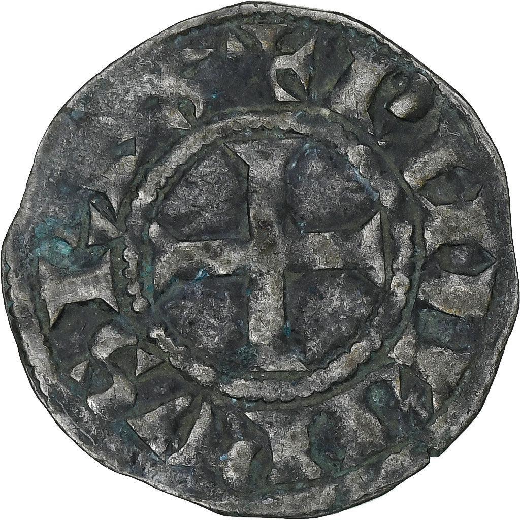 Francia, Philip II, Denier, 1180-1223, Saint-Martin de Tours, Argento, BB+