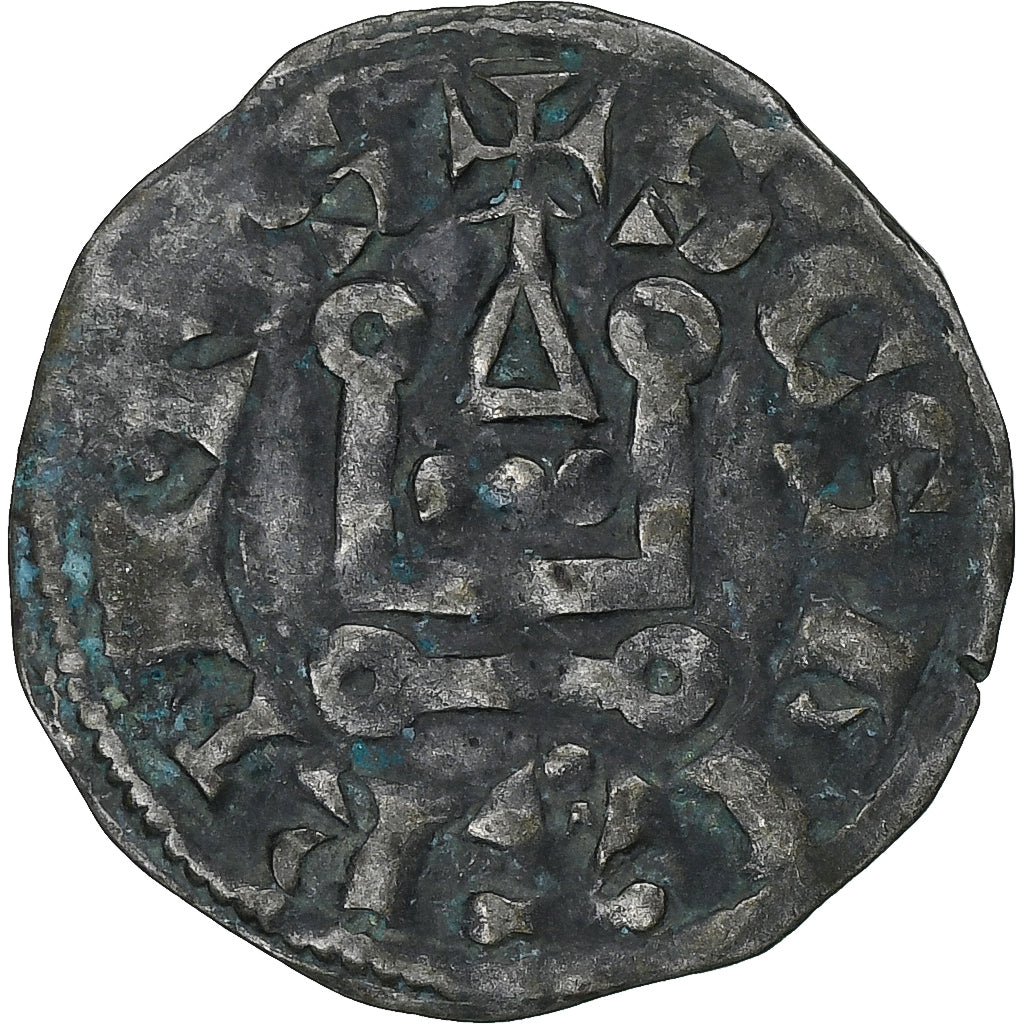 Francia, Philip II, Denier, 1180-1223, Saint-Martin de Tours, Argento, BB+
