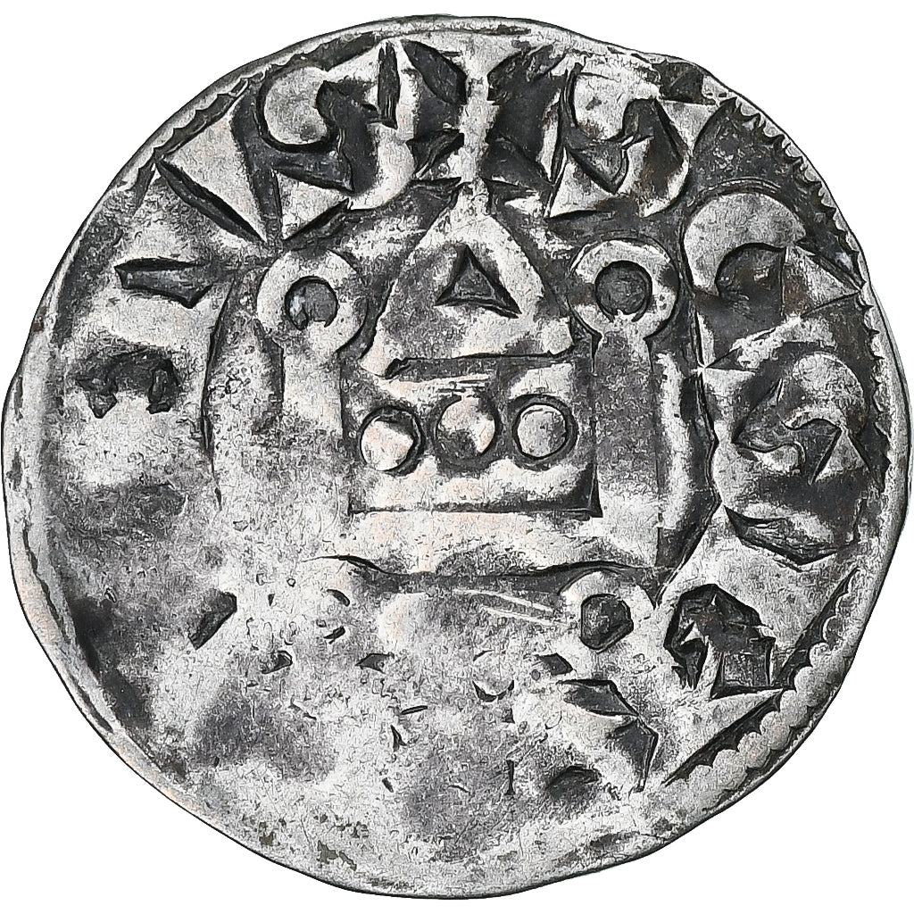 France, Philip II, Denier, 1180-1223, Saint-Martin de Tours, Silver, AU(50-53)