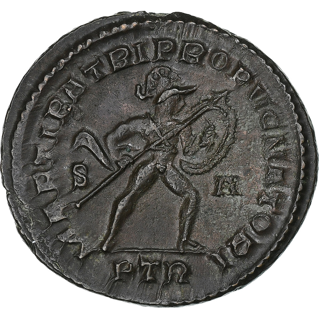Constantine I, Follis, 307-308, Trier, Bronzo, BB+, RIC:776