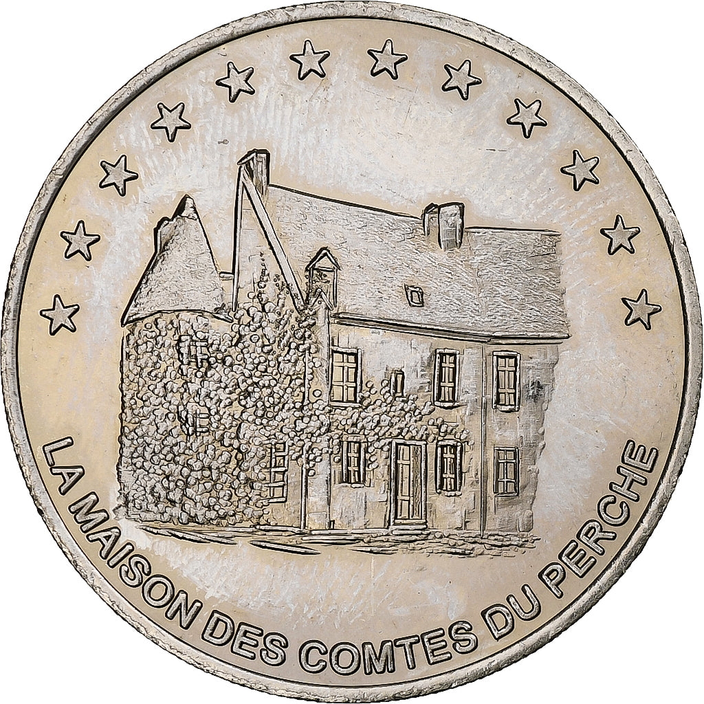 Francja, 3 Euro, Mortagne au Perche, 1996, Miedź-Nikiel, MS(63)