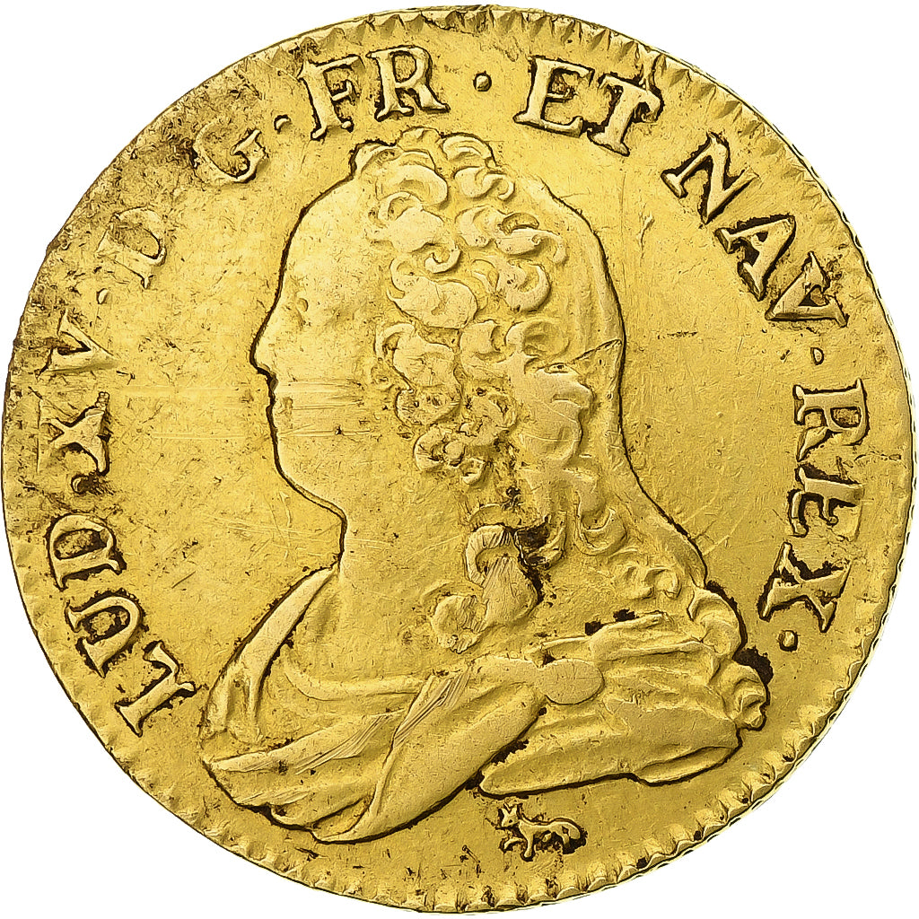 Francia, Louis XV, Louis d'or aux lunettes, 1726, Paris, Oro, MBC, Gadoury:340