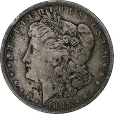 United States, Dollar, Morgan, 1885, New Orleans, Silver, EF(40-45)