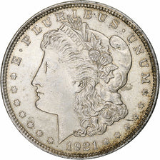 United States, Dollar, Morgan, 1921, Philadelphia, Silver, AU(55-58)
