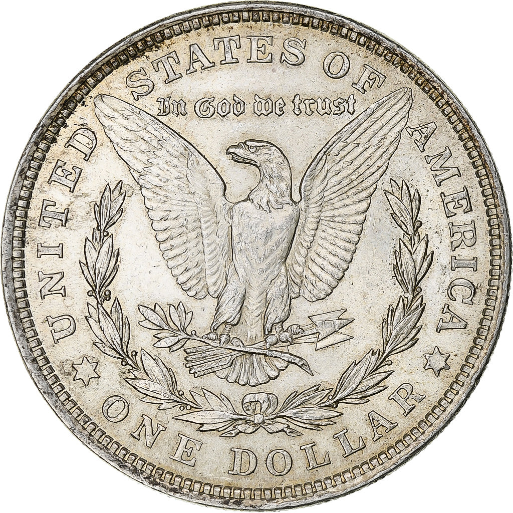 United States, Dollar, Morgan, 1921, Philadelphia, Silver, AU(55-58)