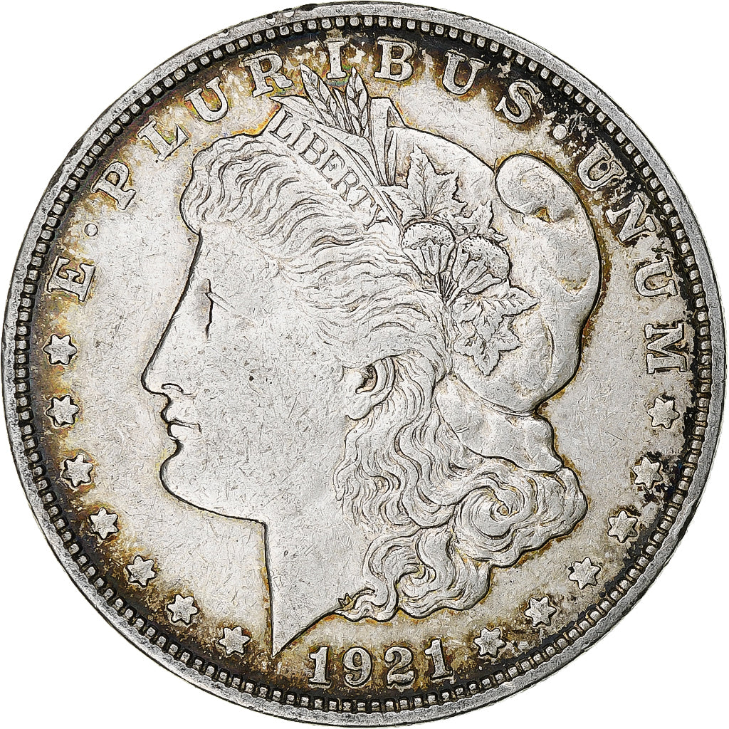 United States, Dollar, Morgan, 1921, Denver, Silver, EF(40-45)
