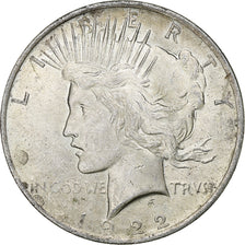 Vereinigte Staaten, Dollar, Peace, 1922, Philadelphia, Silber, SS+