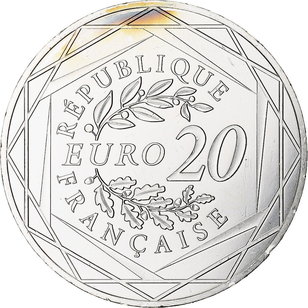 France, 20 Euro, Marianne, Liberté, 2017, MDP, Argent, SPL+