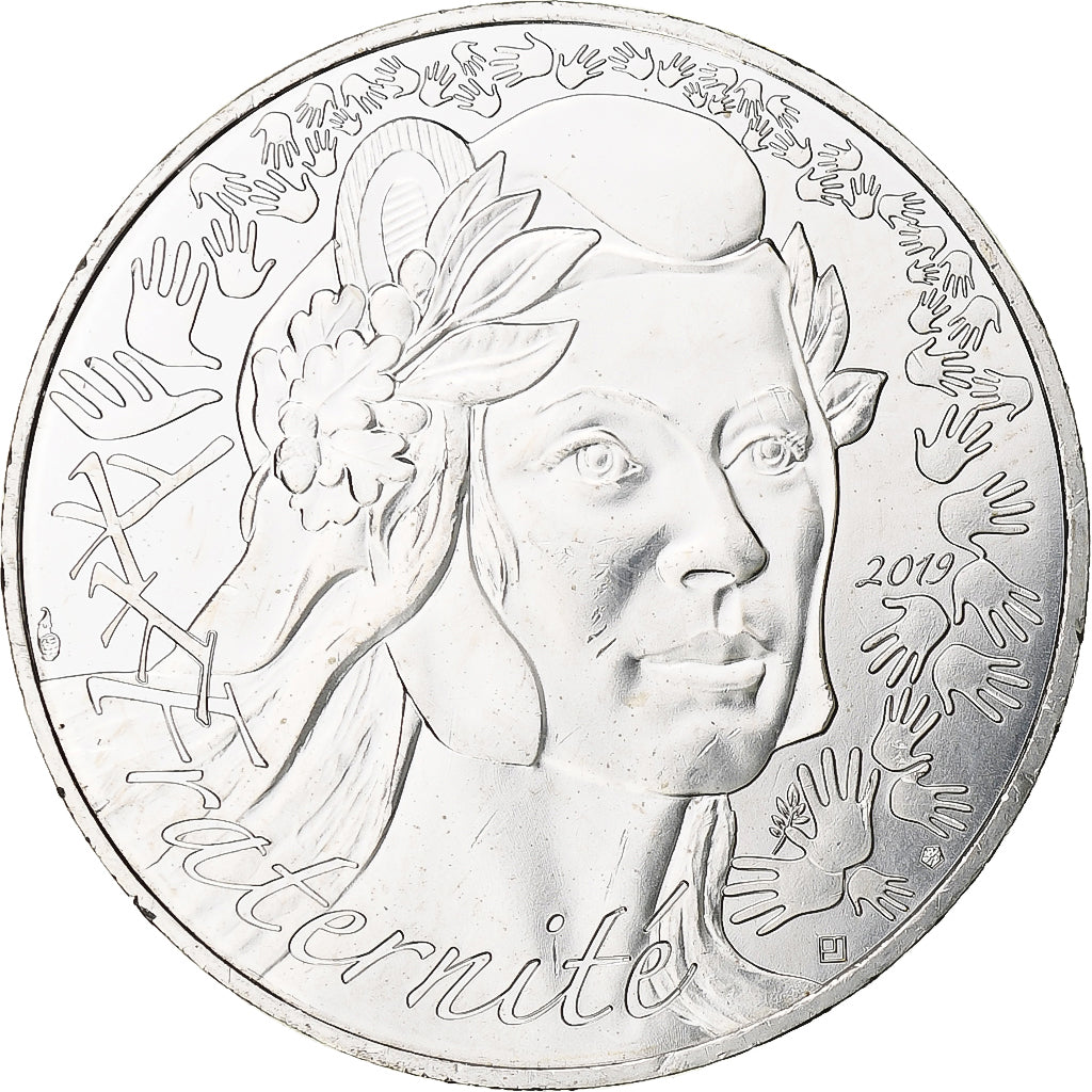 France, 20 Euro, Marianne, Fraternité, 2019, MDP, Silver, MS(64)