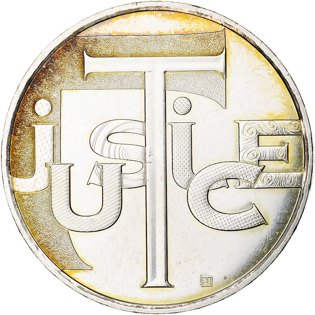 France, 25 Euro, Justice, 2013, MDP, Silver, MS(64)