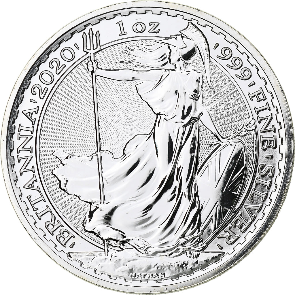 Grande-Bretagne, Elizabeth II, 2 Pounds - 1 Once, Britannia, 2020, Londres