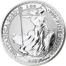 Grande-Bretagne, Elizabeth II, 2 Pounds - 1 Once, Britannia, 2020, Londres