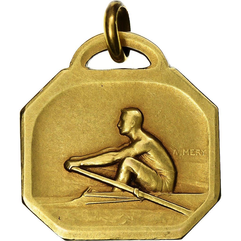 France, Medal, Régates Internationales, Amiens, 1923, Brass, Méry, MS(63)