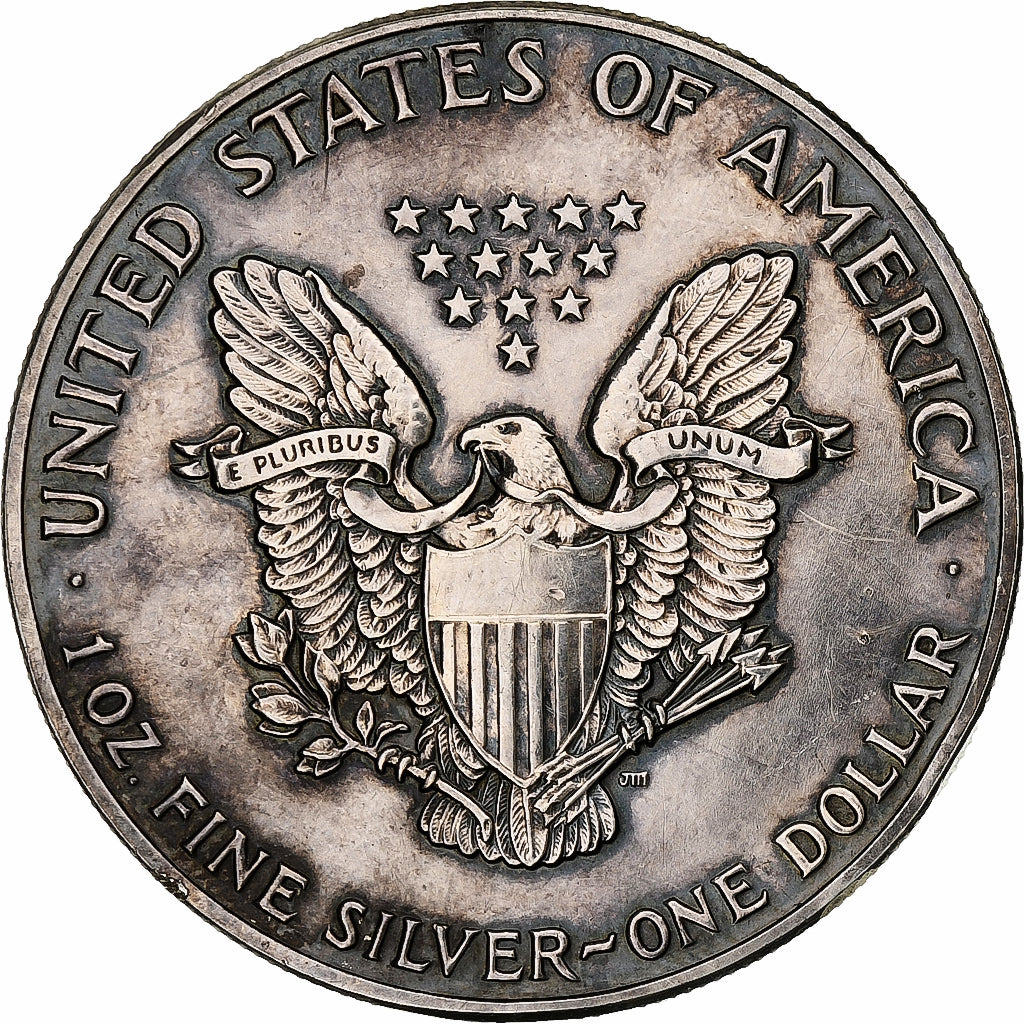 United States, 1 Dollar, 1 Oz, Silver Eagle, 1987, Philadelphia, Silver, MS(64)