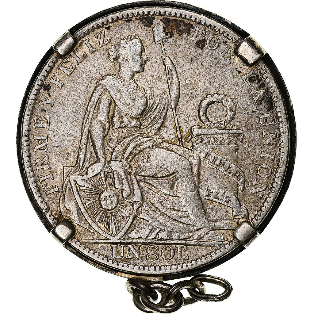 Perù, Sol, 1925, Lima, Argento, BB