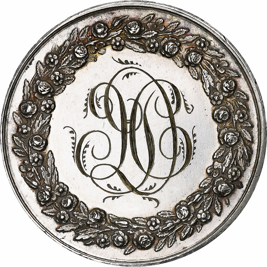 Francia, medaglia, Mariage Chrétien, 1870, Argento, Pingret, SPL