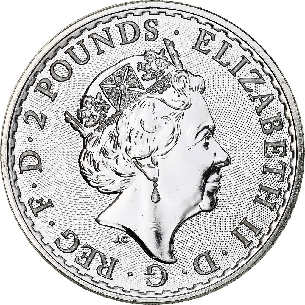 Grande-Bretagne, Elizabeth II, 2 Pounds - 1 Once, Britannia, 2020, Londres