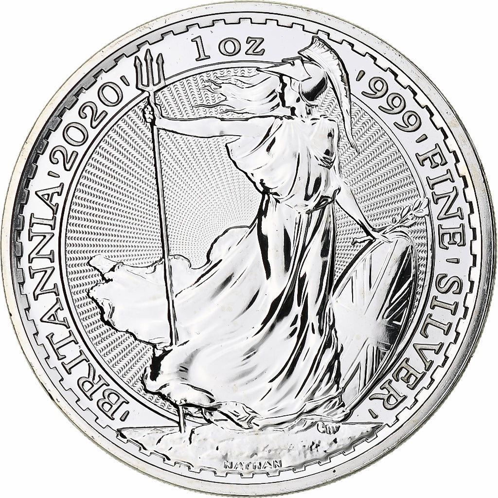 Gran Bretagna, Elizabeth II, 2 Pounds - 1 Oz, Britannia, 2020, London, FS