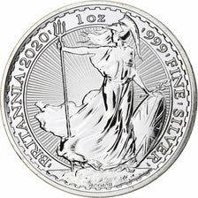 Gran Bretagna, Elizabeth II, 2 Pounds - 1 Oz, Britannia, 2020, London, FS