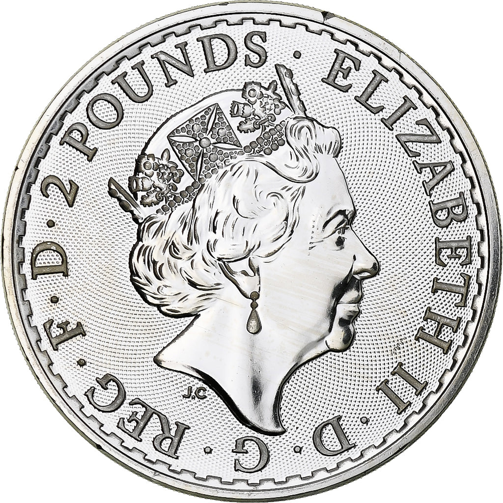 Gran Bretagna, Elizabeth II, 2 Pounds - 1 Oz, Britannia, 2020, London, FS
