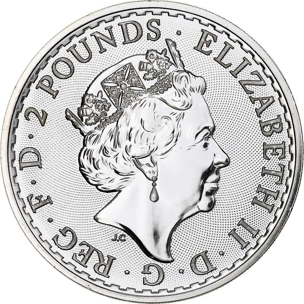 Great Britain, Elizabeth II, 2 Pounds - 1 Oz, Britannia, 2020, London, Proof