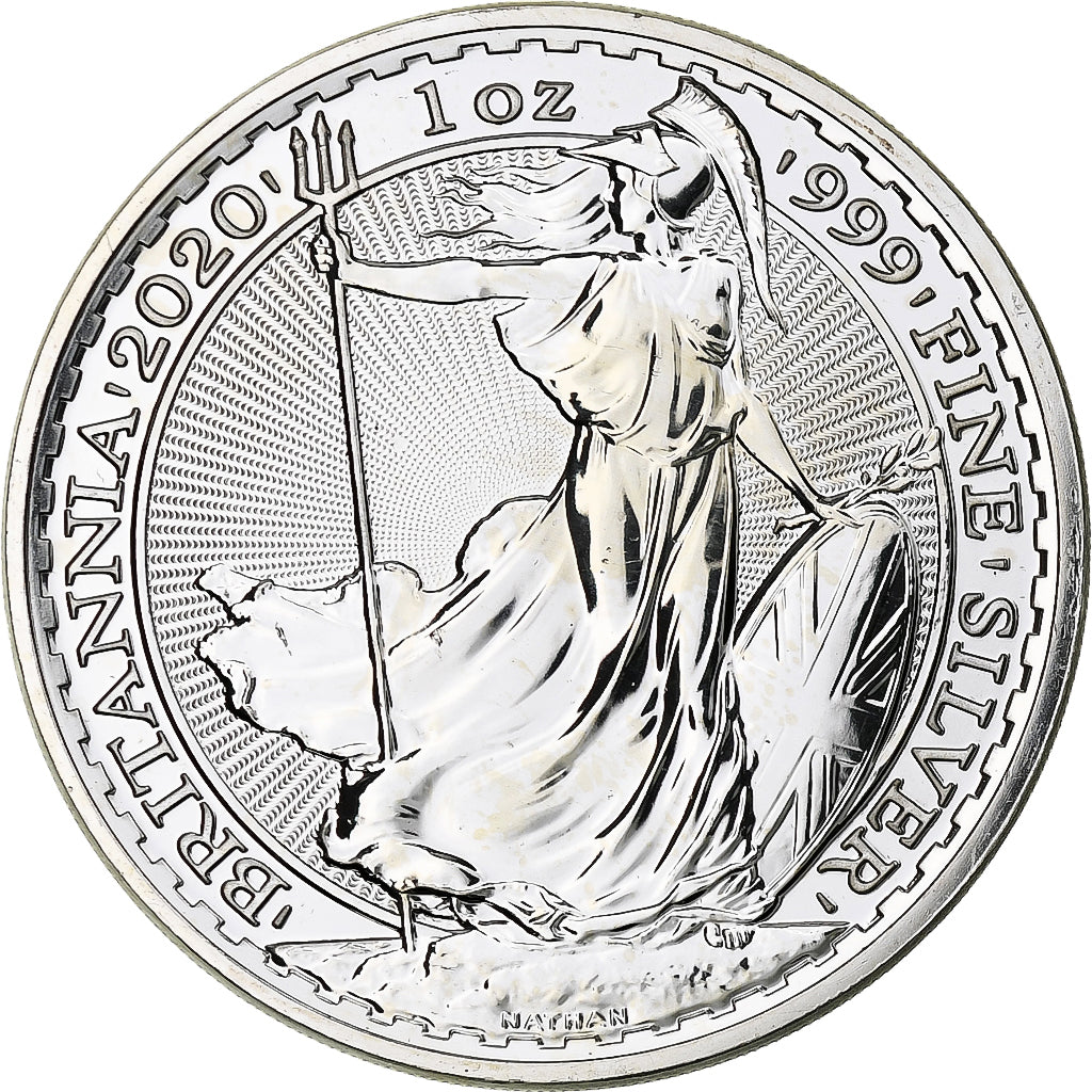 Gran Bretagna, Elizabeth II, 2 Pounds - 1 Oz, Britannia, 2020, London, FS
