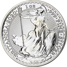 Gran Bretagna, Elizabeth II, 2 Pounds - 1 Oz, Britannia, 2020, London, FS
