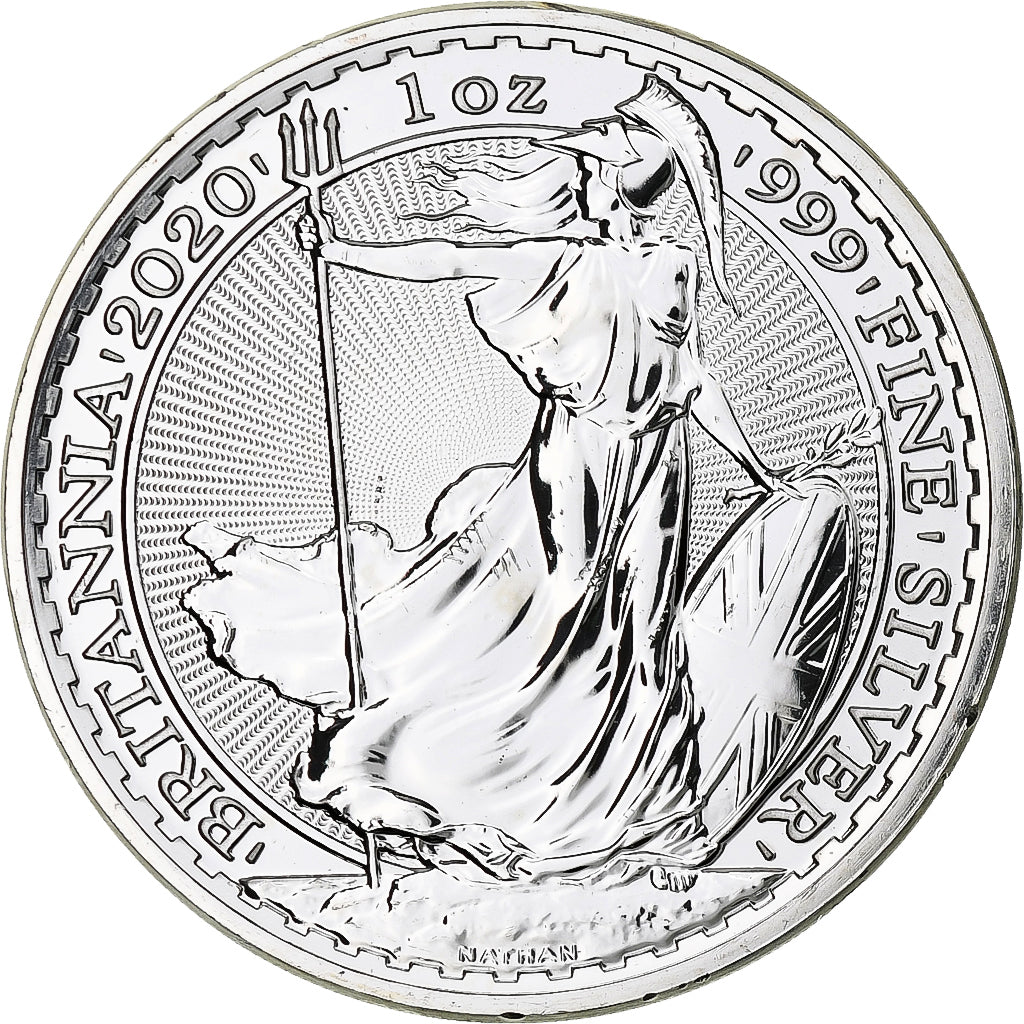 Gran Bretagna, Elizabeth II, 2 Pounds - 1 Oz, Britannia, 2020, London, FS