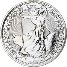 Great Britain, Elizabeth II, 2 Pounds - 1 Oz, Britannia, 2020, London, Proof