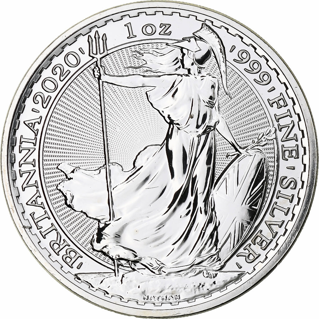 Gran Bretagna, Elizabeth II, 2 Pounds - 1 Oz, Britannia, 2020, London, FS